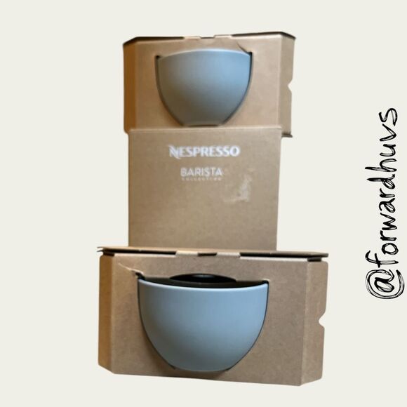 Nespresso Barista Cappuccino Cups – Matte Gray Porcelain, Medium 8 oz (2-Piece S - Picture 5 of 8